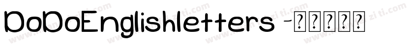 DoDoEnglishletters 字体转换